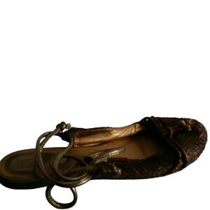 Luvshoes Copper Tie String Sandal. 8